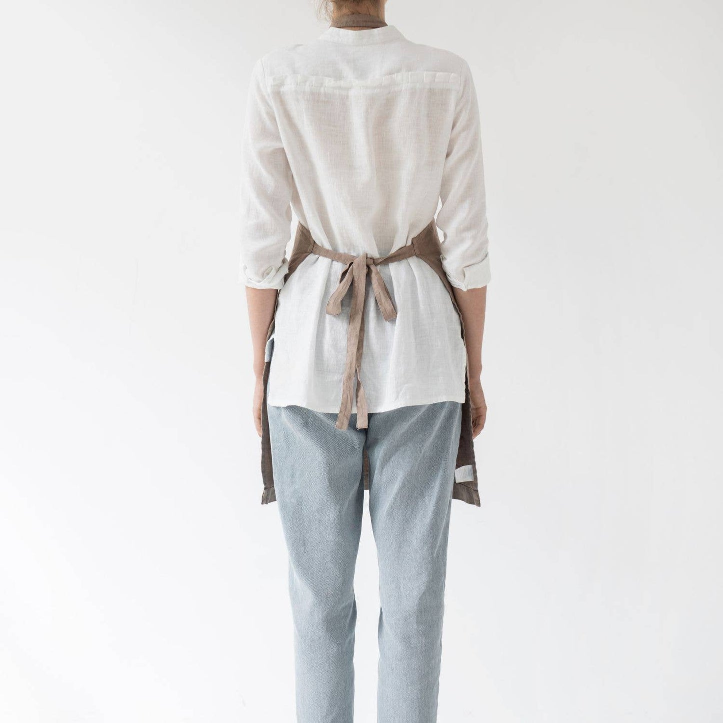 Taupe Daily Linen Apron