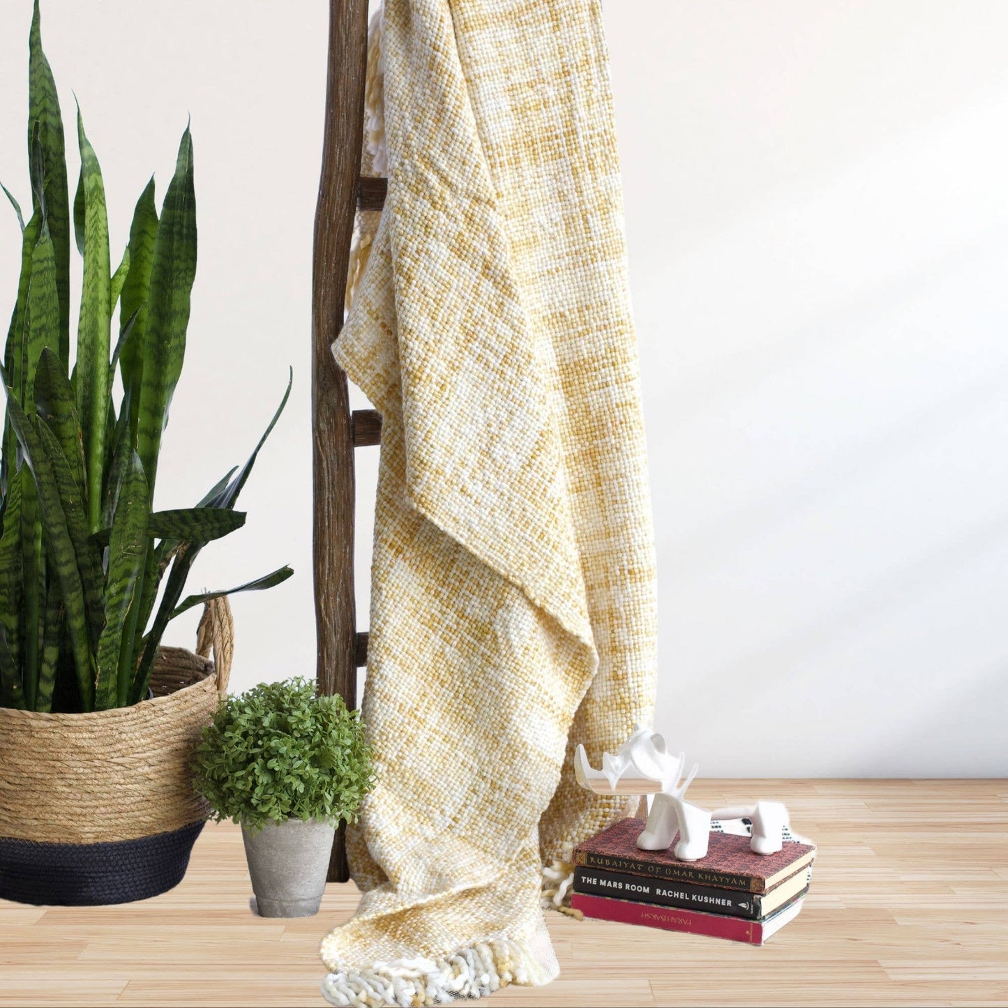 Marled Basketweave Plush Knit Throw: Platinum Gray