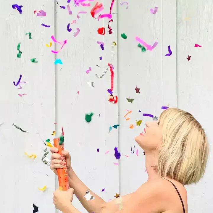 Grande 12" Confetti Fountain - "Happy Birthday"