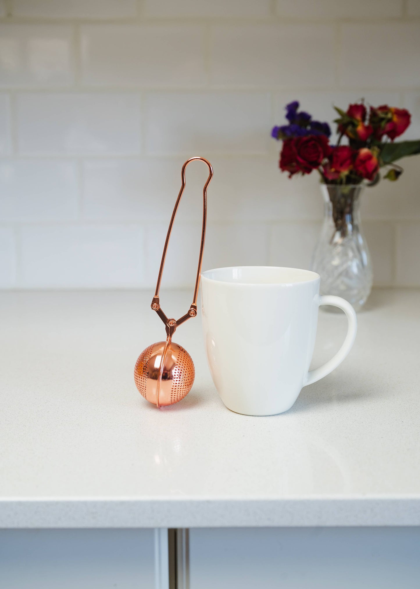 Stainless Steel Tea Strainer | Faire Market Bestseller: Silver