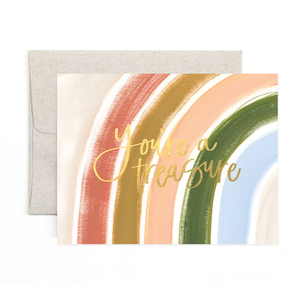 Treasure Rainbow Friendship Greeting Card