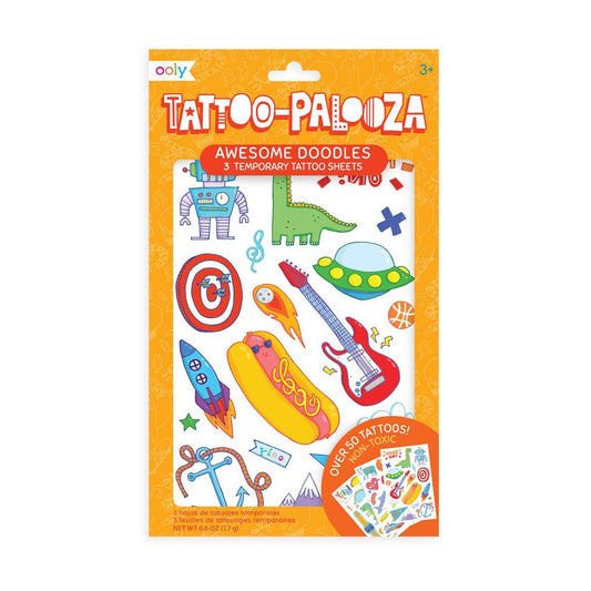Tattoo Palooza: Temporary Tattoos - Awesome Doodles