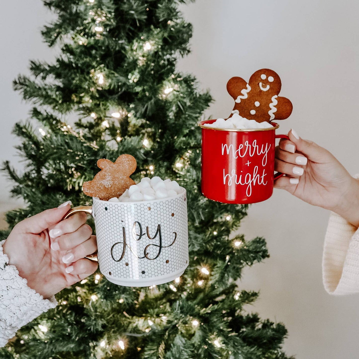 Joy Gold Tile Coffee Mug - Christmas Home Decor & Gifts