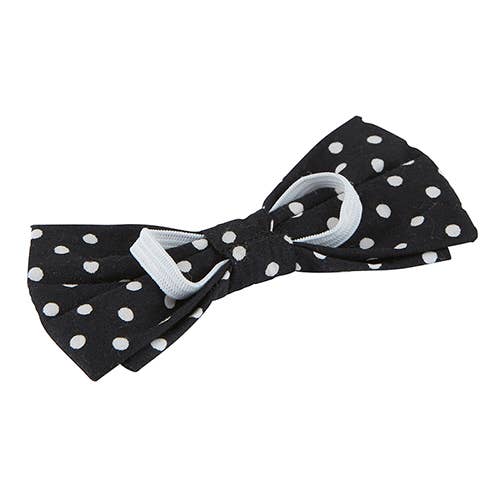 Pet Bow Ties - Black Polka Dot