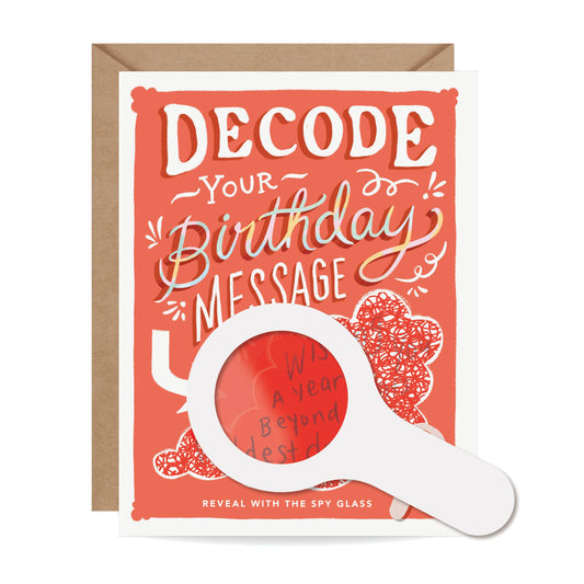 Decoder Card - Birthday Cloud