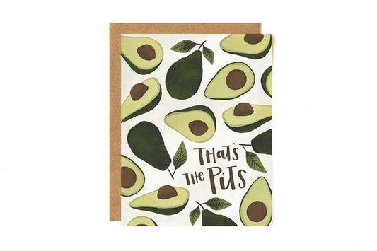 Avocado Pits Sympathy Greeting Card
