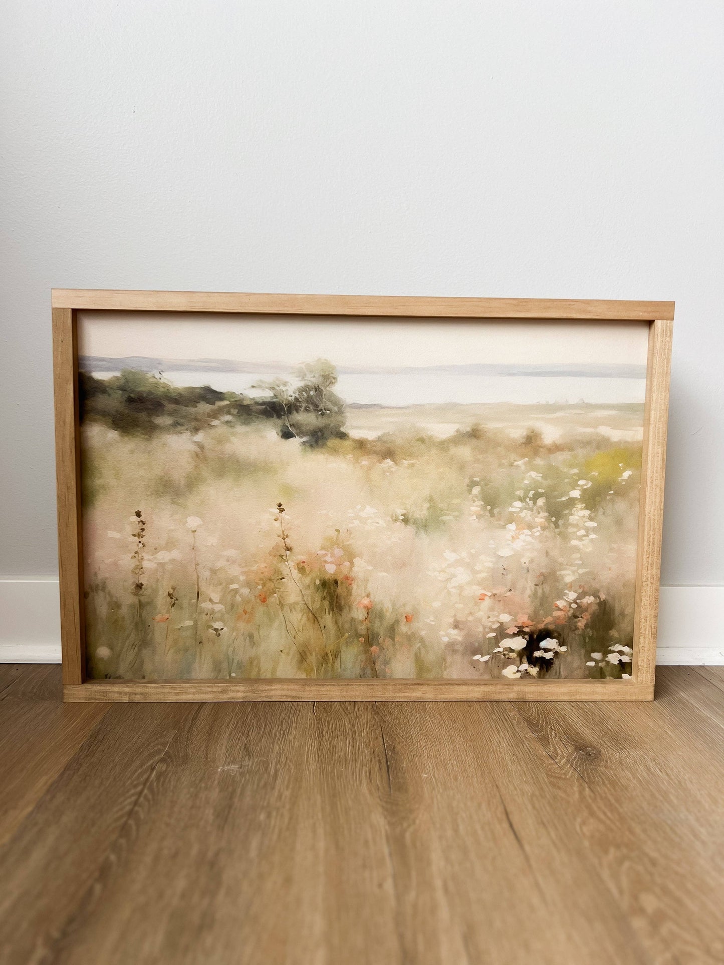 Florence Wall Art | Handmade Wood Sign, Wall Art: Light Oak / 8x12"