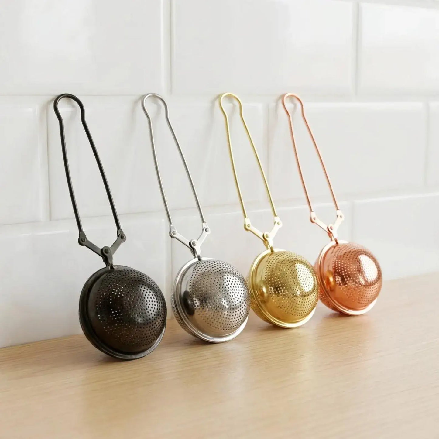 Stainless Steel Tea Strainer | Faire Market Bestseller: Gold