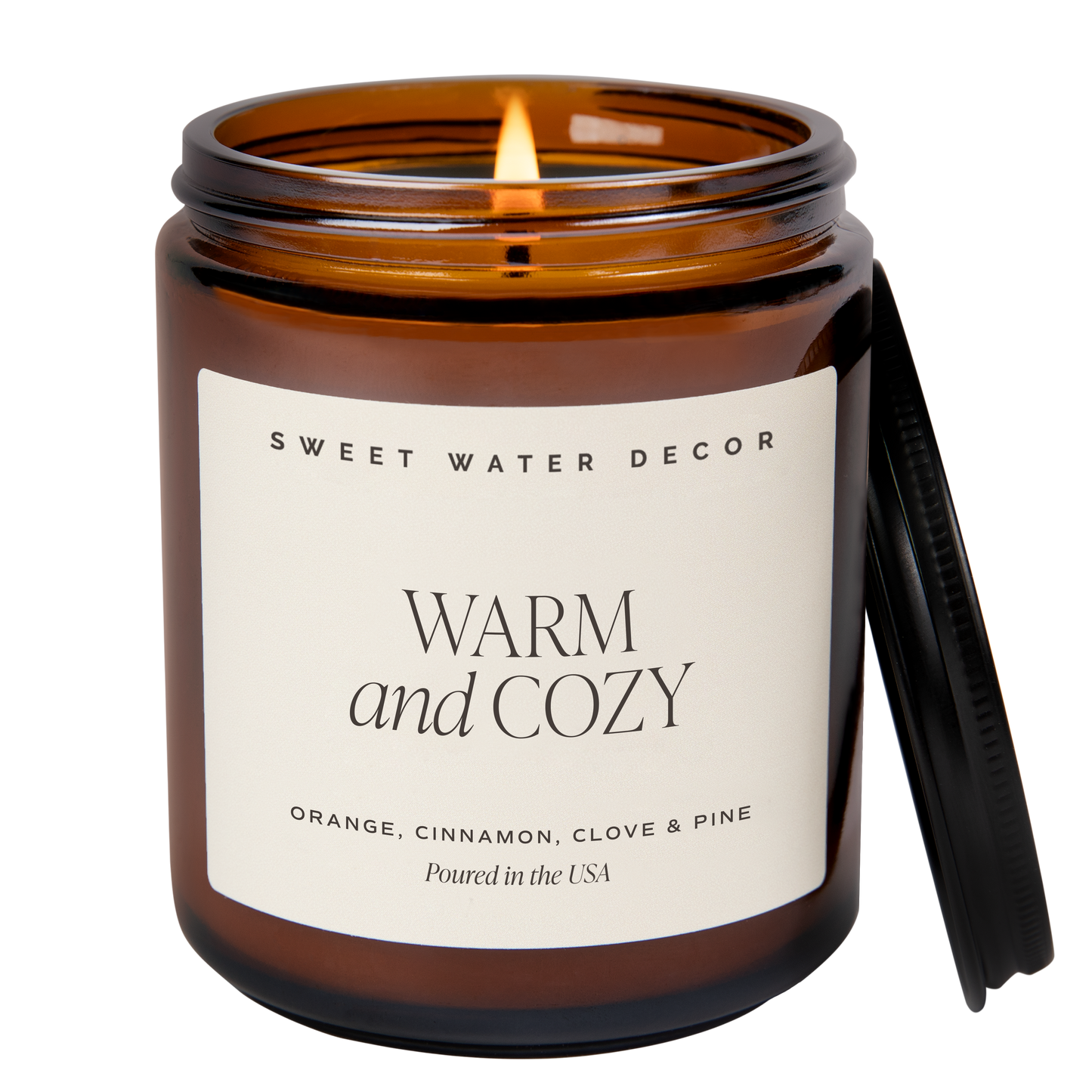 Warm and Cozy 9 oz Soy Candle - Christmas Home Decor & Gifts