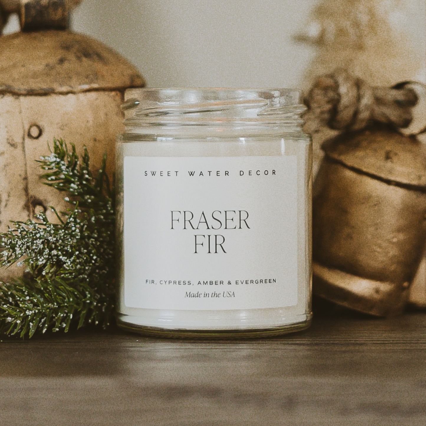 Fraser Fir 9 oz Soy Candle - Christmas Decor & Gifts