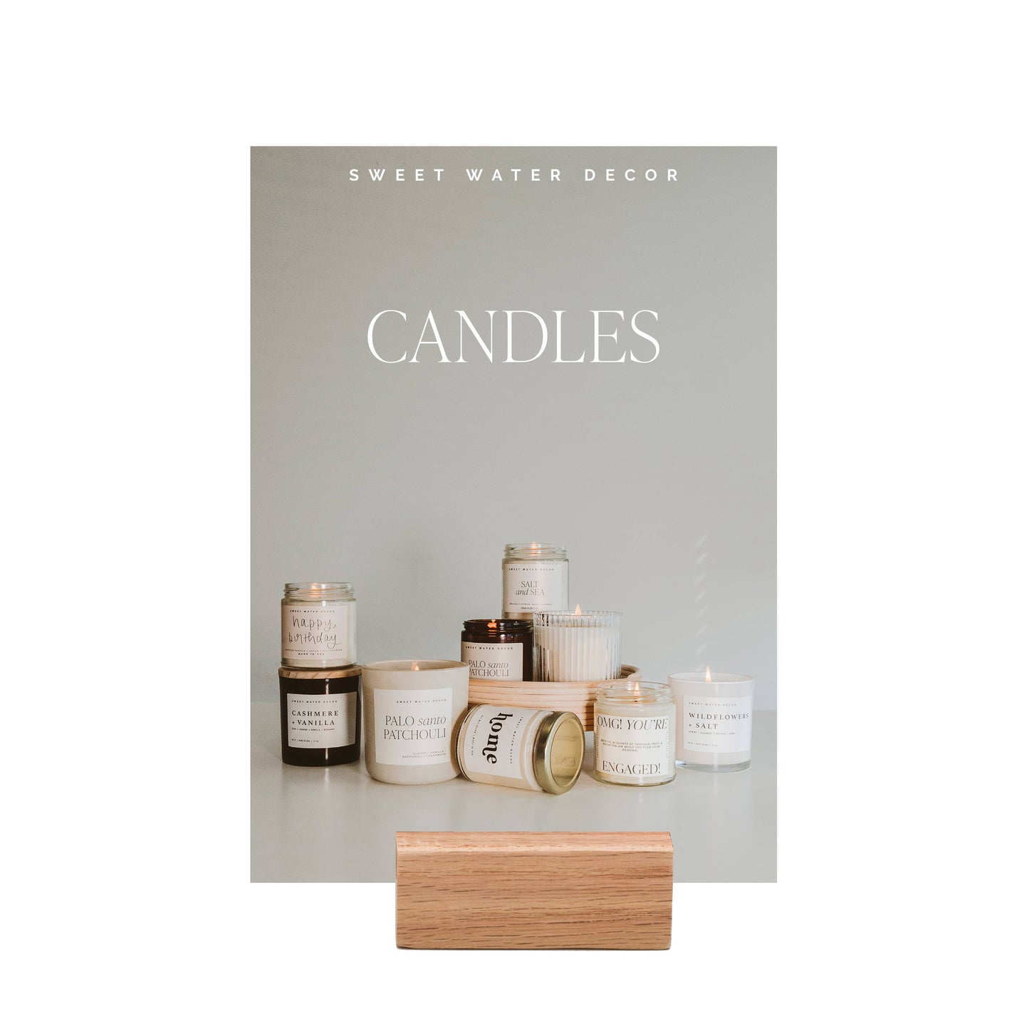 Candles Shelf Talker and Block - 5x7 Info Card