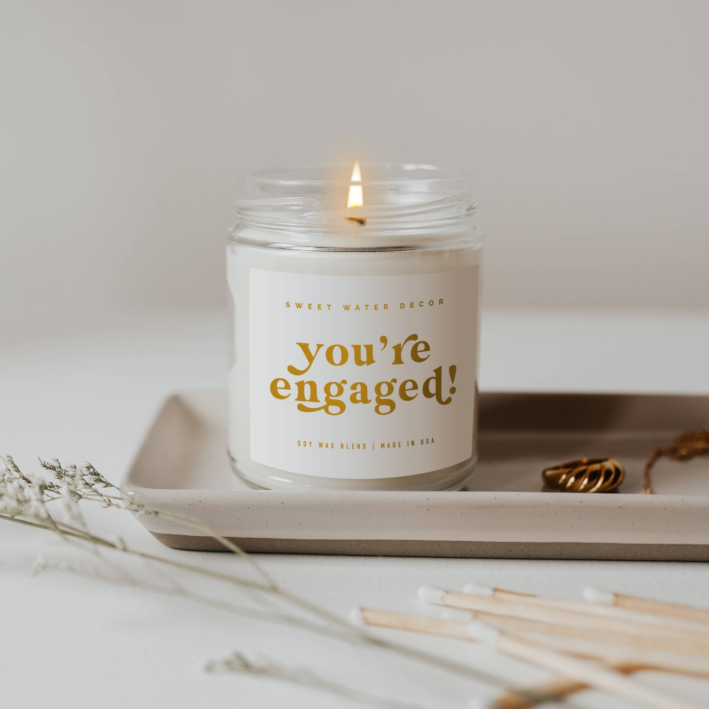 You're Engaged! Soy Candle - 9 oz