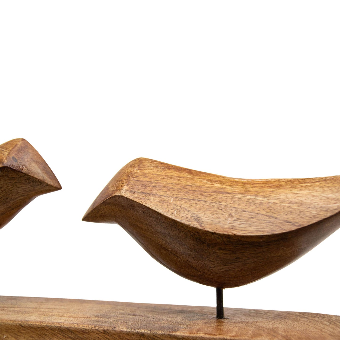 Arlo Natural Wood Decorative Birds on Wood Base