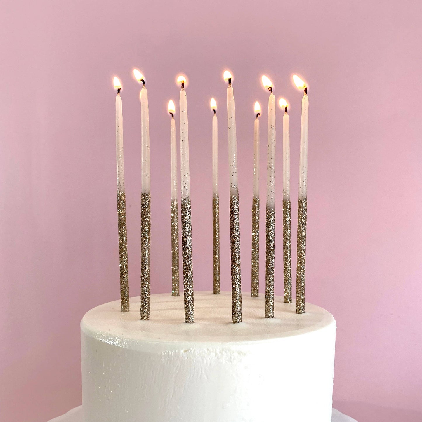 Glitter Wish 6" Beeswax Candle - Singles: Multi-Color - Asst of Colors