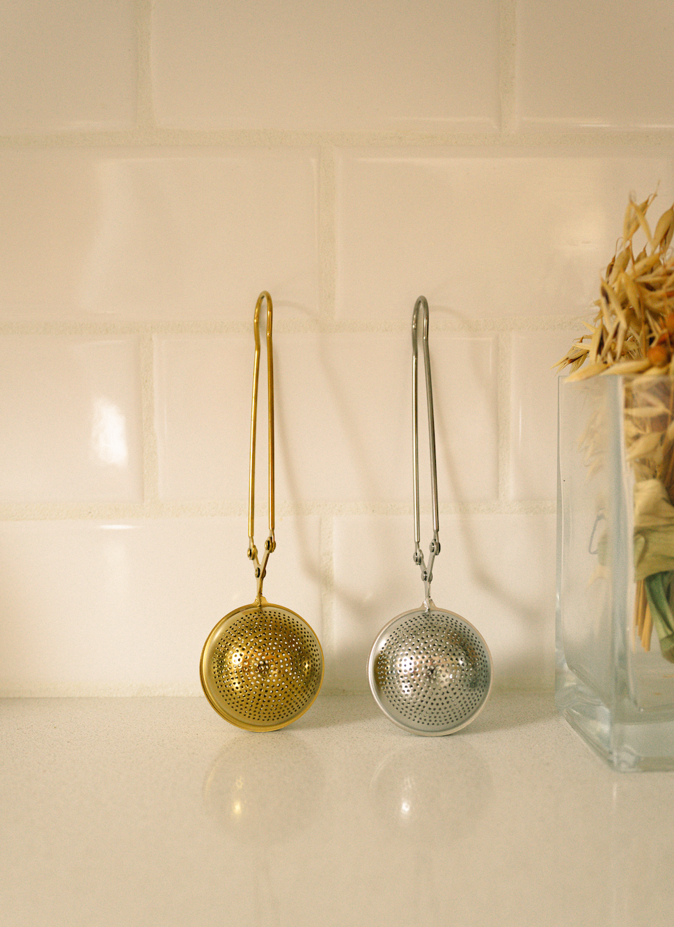 Stainless Steel Tea Strainer | Faire Market Bestseller: Silver