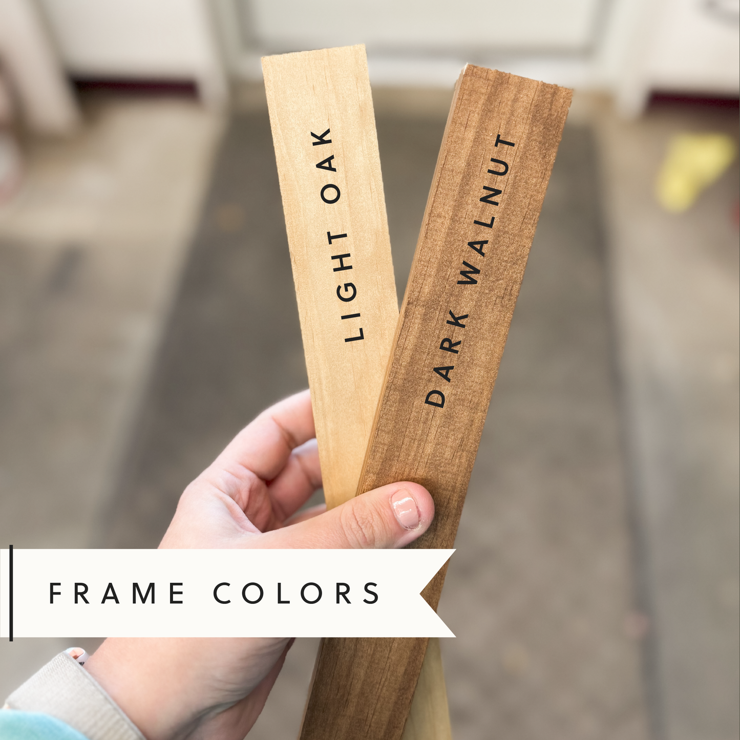 Florence Wall Art | Handmade Wood Sign, Wall Art: Light Oak / 8x12"