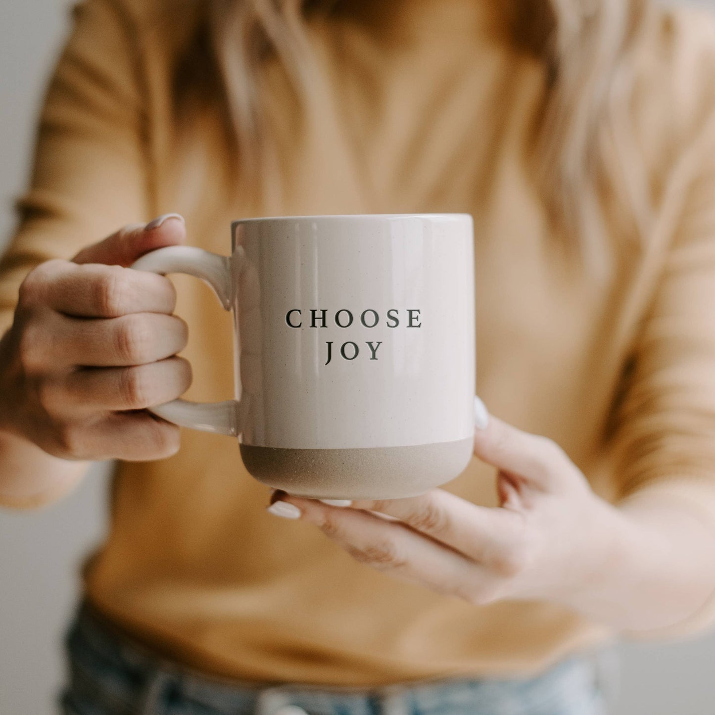 Choose Joy Stoneware Coffee Mug - Home Decor & Gifts