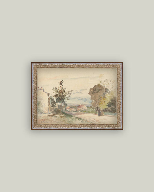The Road From Versailles Framed Antique Art: 16x12
