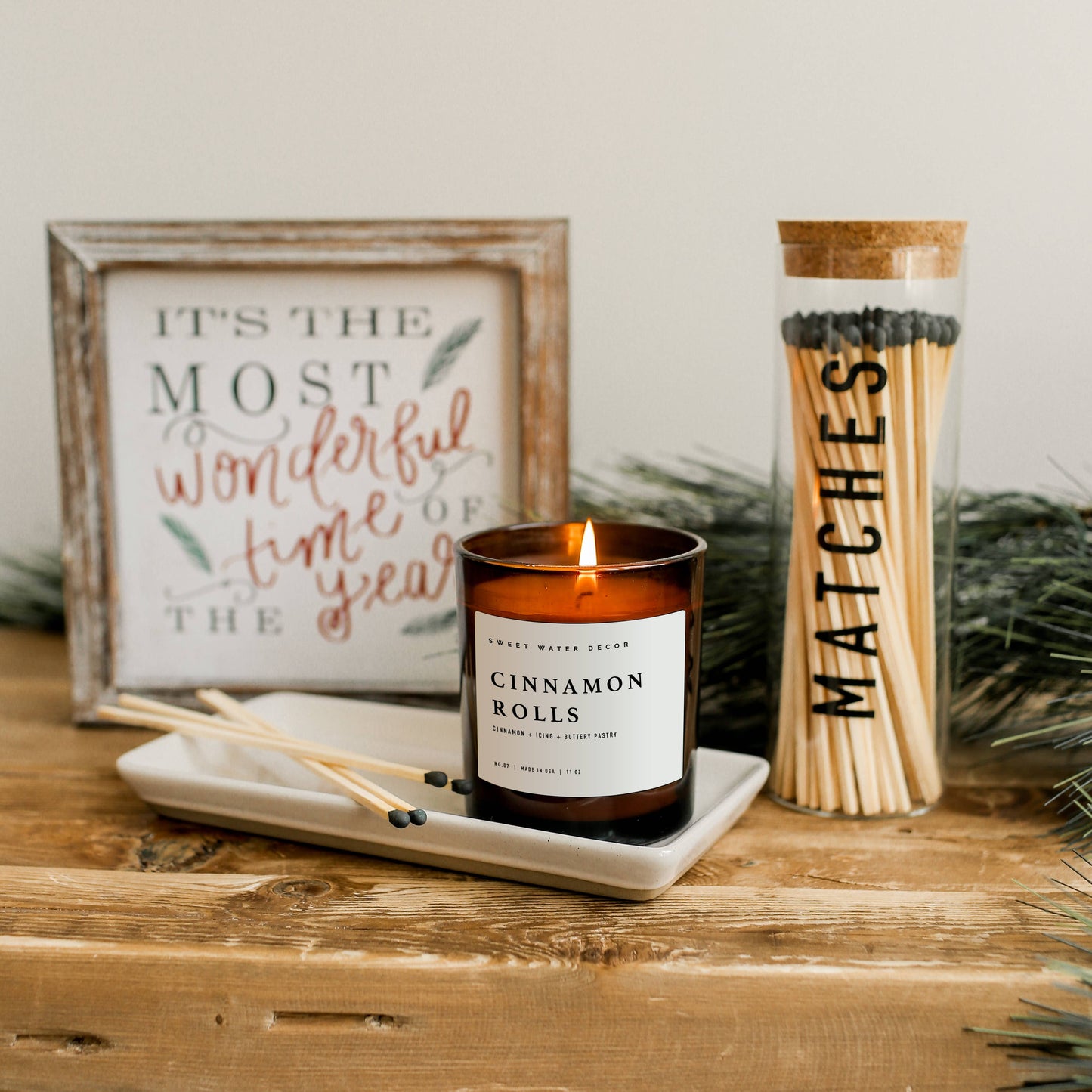 Cinnamon Rolls Soy Candle - Amber Jar - 11 oz