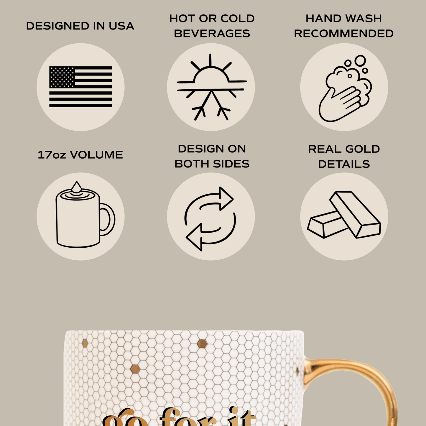 Merry Tile Coffee Mug - Christmas Home Decor & Gifts