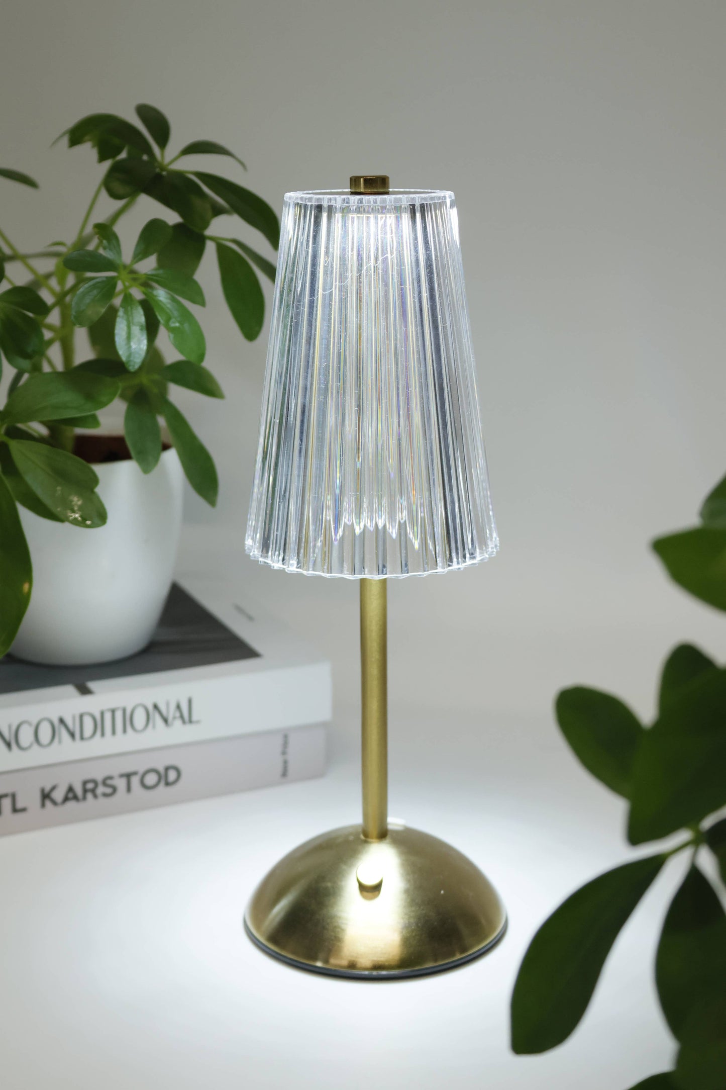 Crystal LED Lamps – Gold (Tubular & Classic Styles): Crystal Tubular