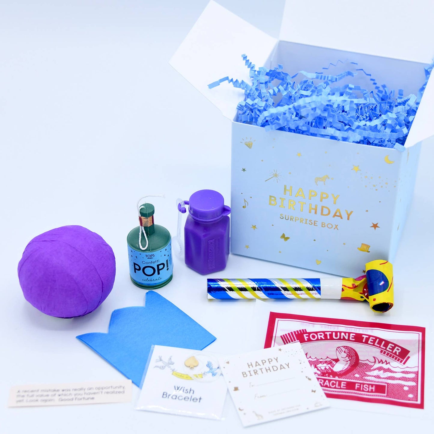 Happy Birthday in a Surprise Box - Assorted Colors