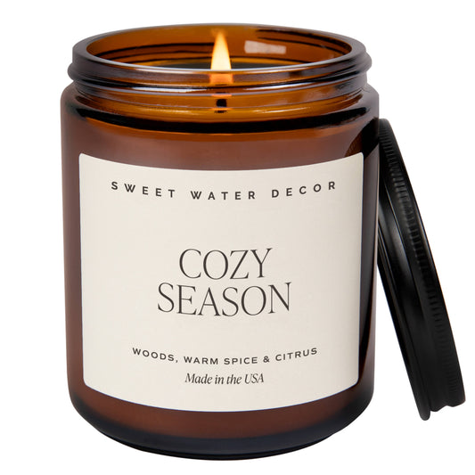 Cozy Season 9 oz Soy Candle - Christmas Decor & Gifts