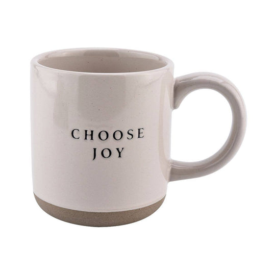 Choose Joy Stoneware Coffee Mug - Home Decor & Gifts