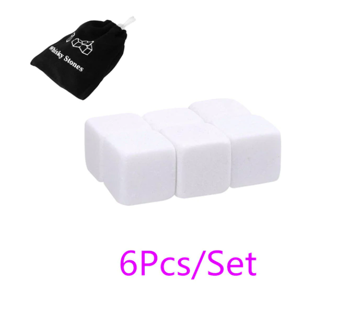 Reusable Ice Cube Whiskey Stones: Grey