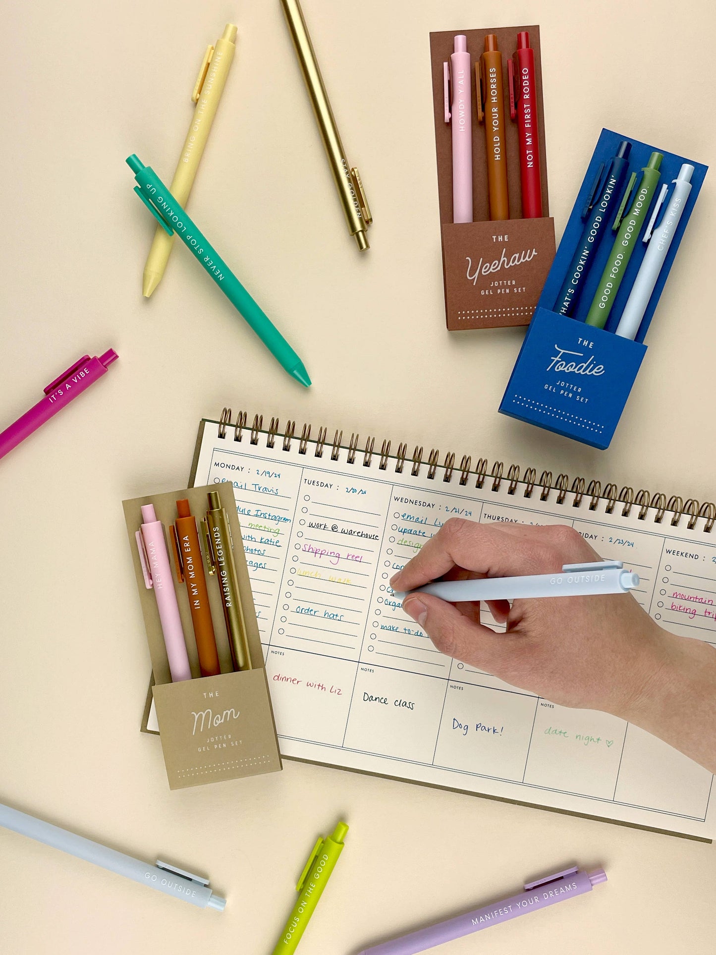 Foodie Jotter Gel Pen: Set of 3