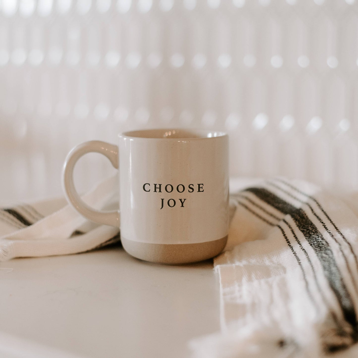 Choose Joy Stoneware Coffee Mug - Home Decor & Gifts
