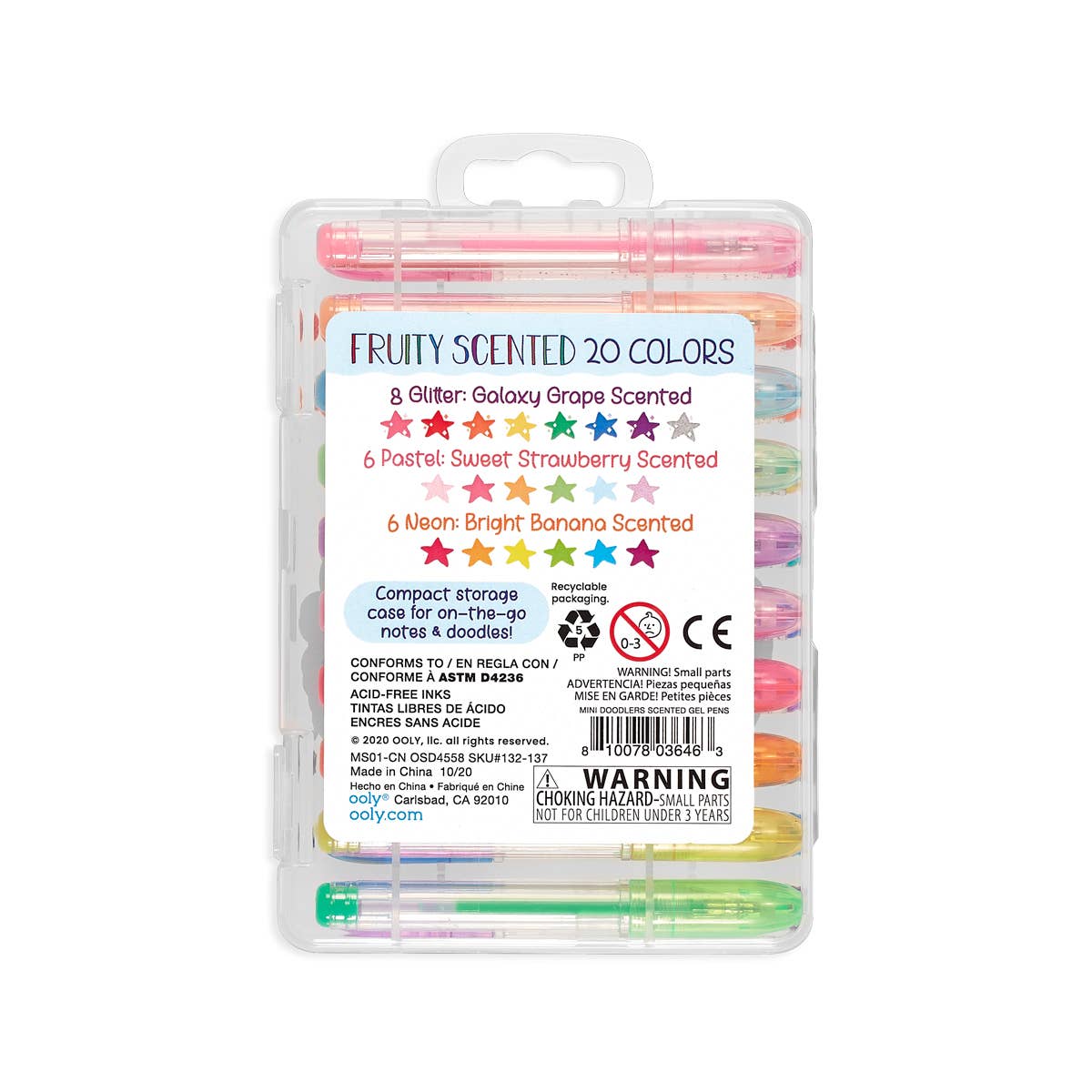 Mini Doodlers: Fruity Scented Gel Pens (Set of 20)