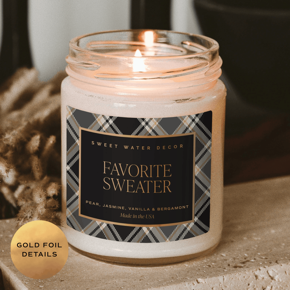 Favorite Sweater 9 oz soy candle