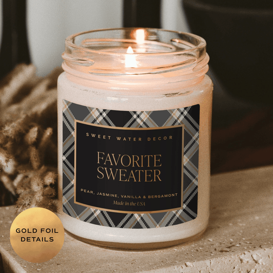 Favorite Sweater 9 oz soy candle