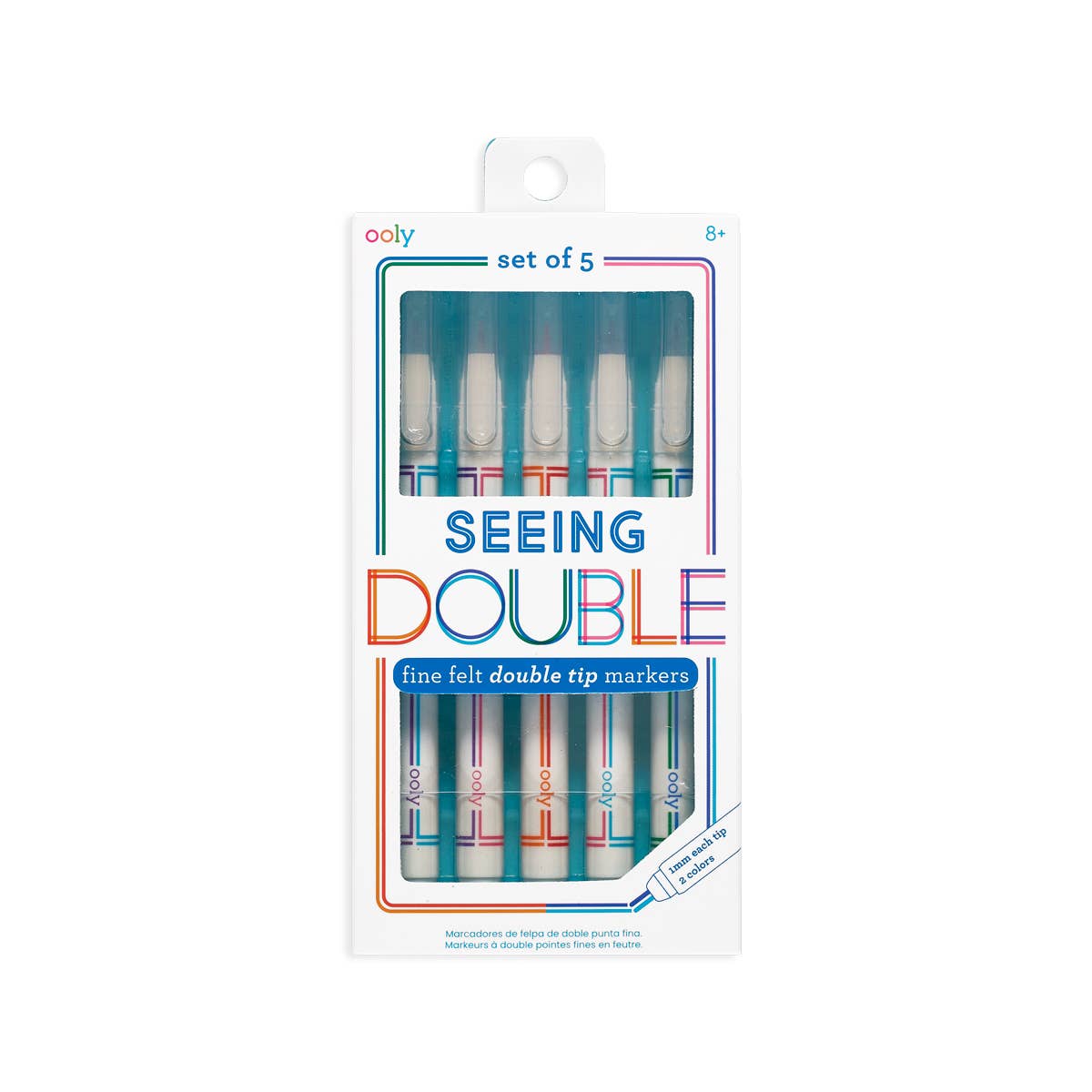 Seeing Double: Fine Felt Double Tip Markers (Set of 5 / 10 C