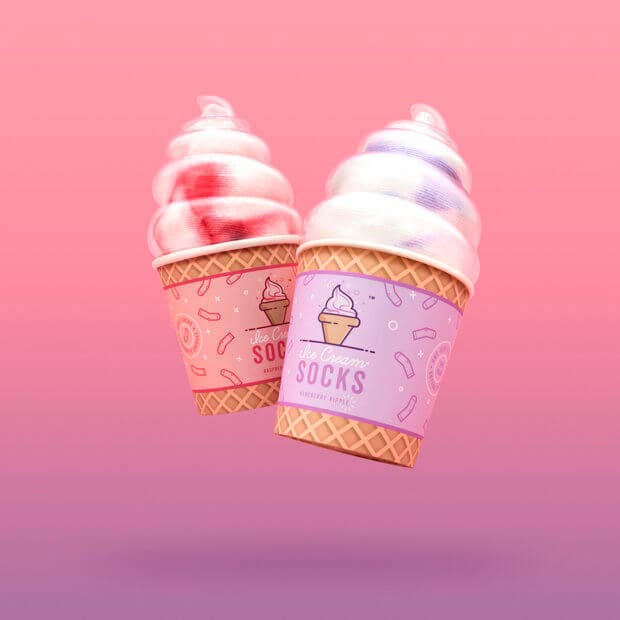 Luckies Originals - Ice Cream Socks: Hundreds & Thousands